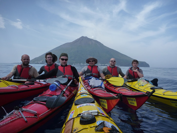 Kayak in the Aeolian Islands